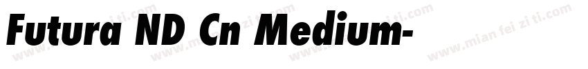 Futura ND Cn Medium字体转换